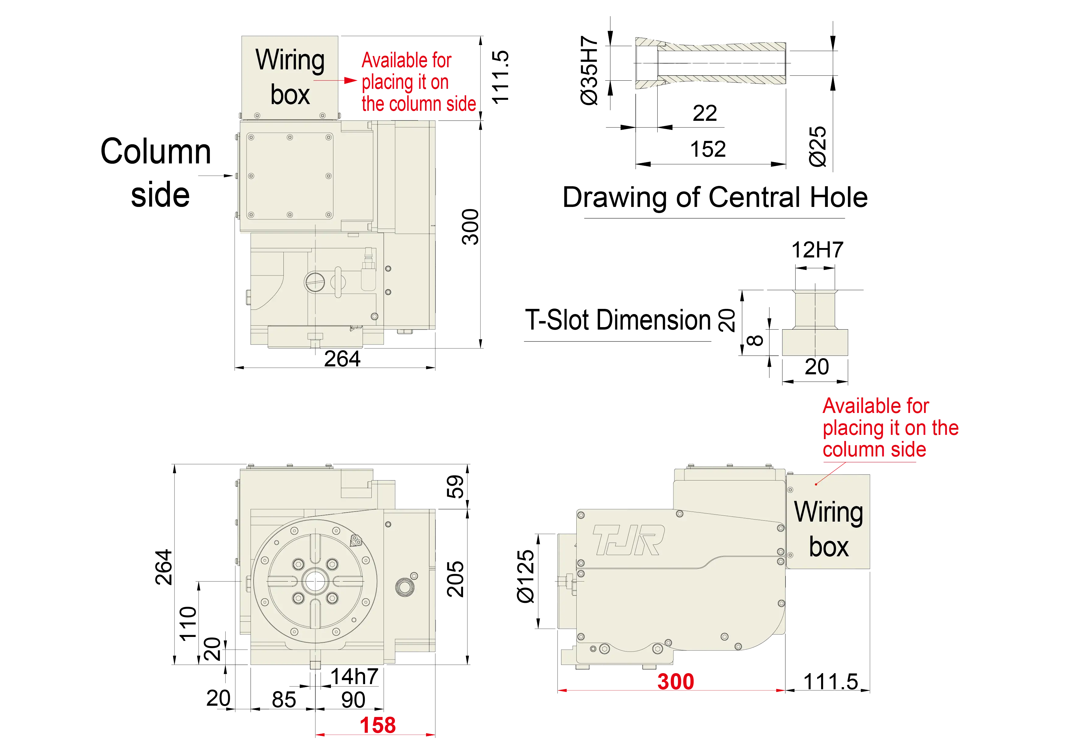 ARs-125B - Product Dimension dimensions