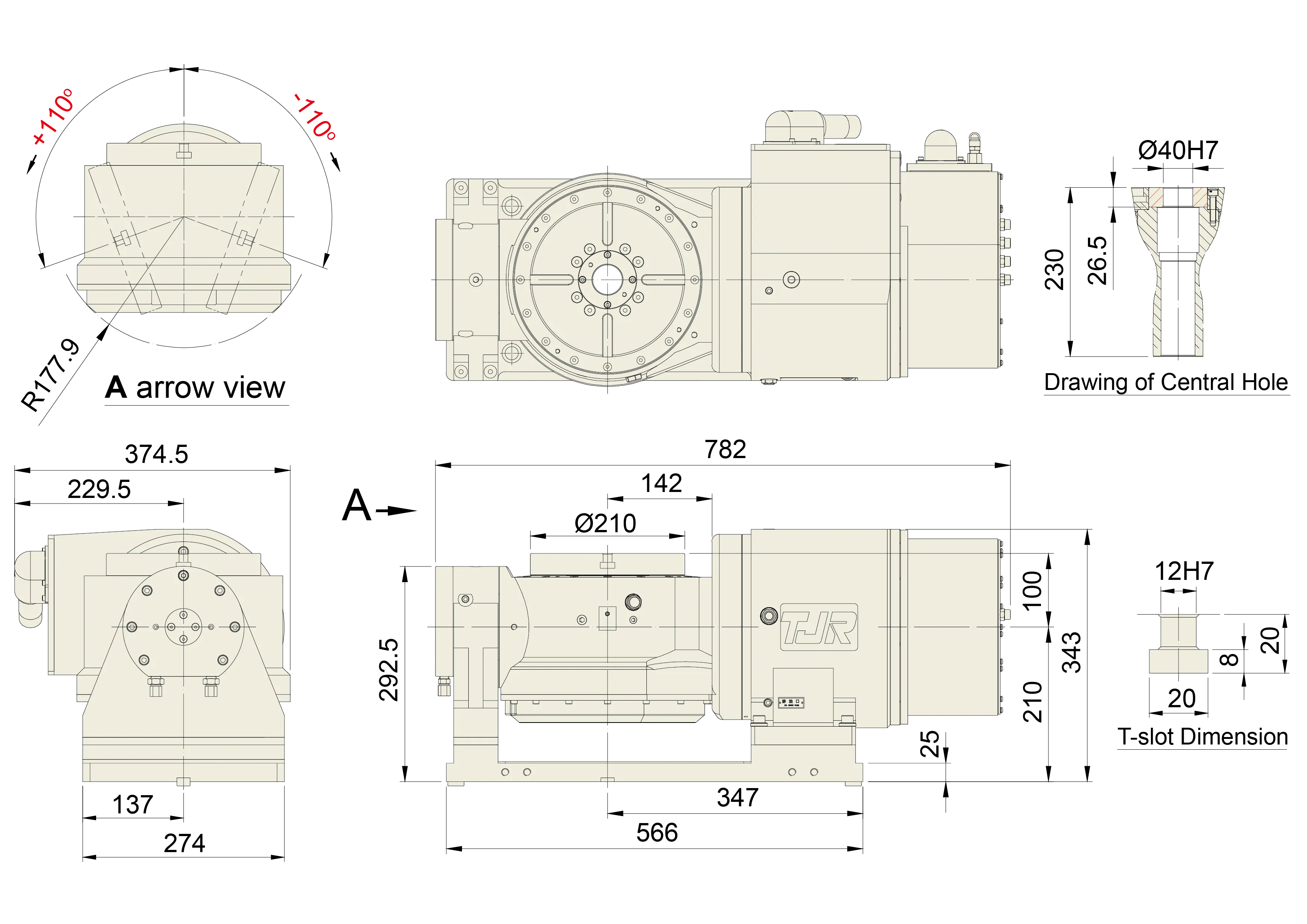 FAD-211-AD261iB-FA - Product Dimension dimensions