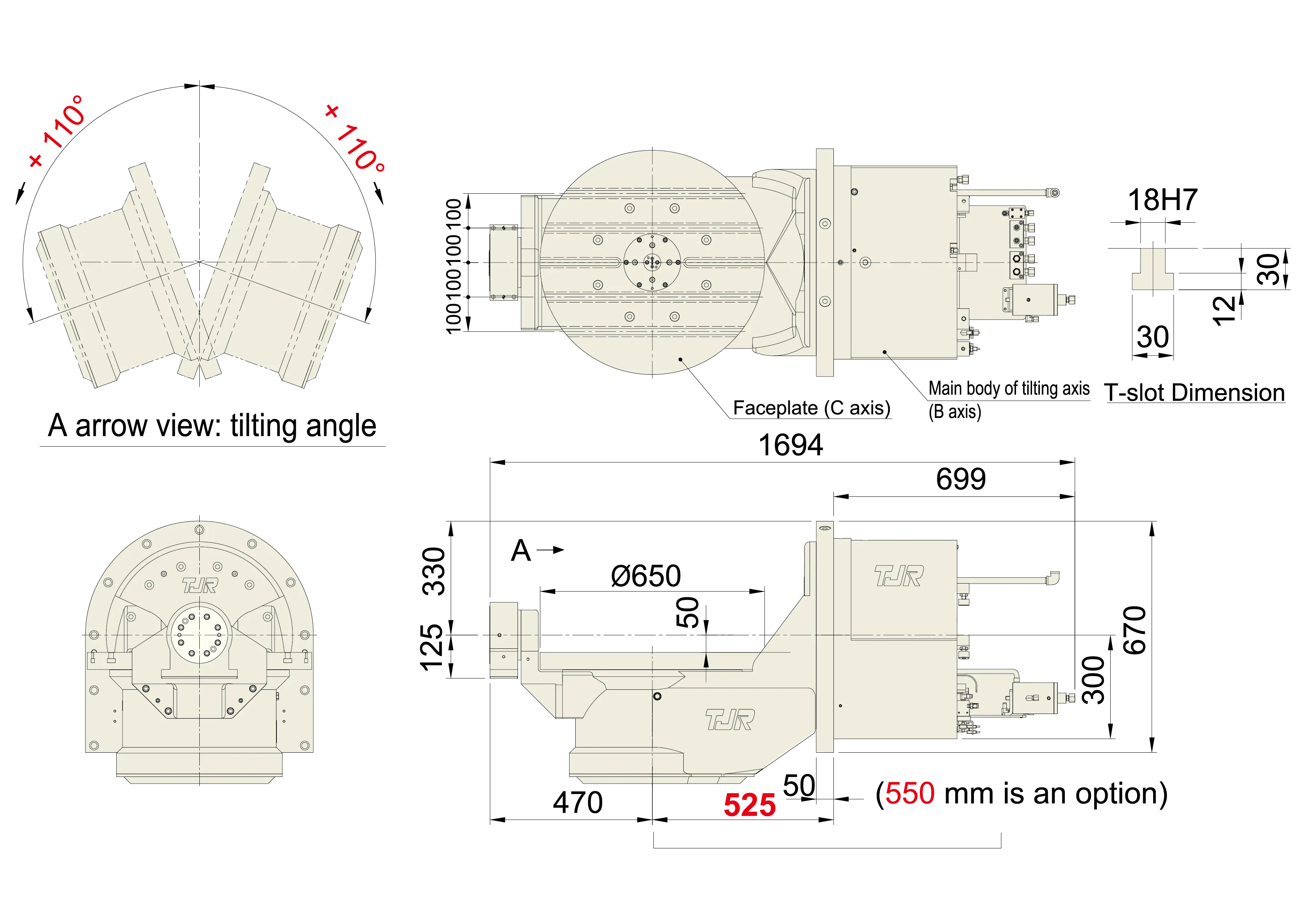 FHD-650-iD650 - Product Dimension dimensions