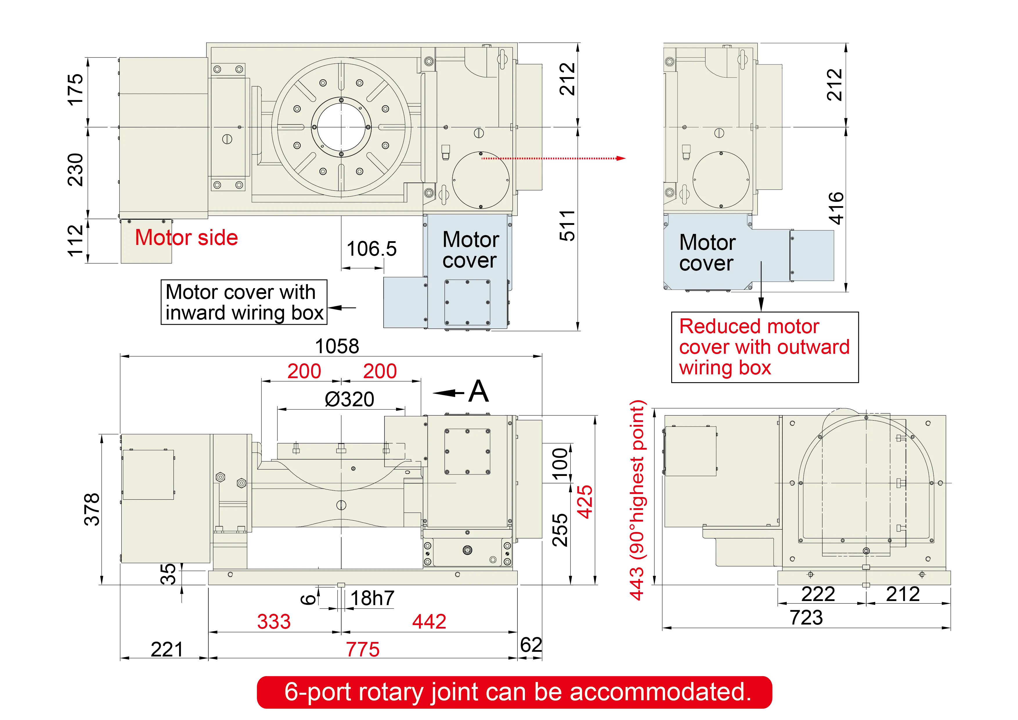 FHR-320 - Product Dimension dimensions