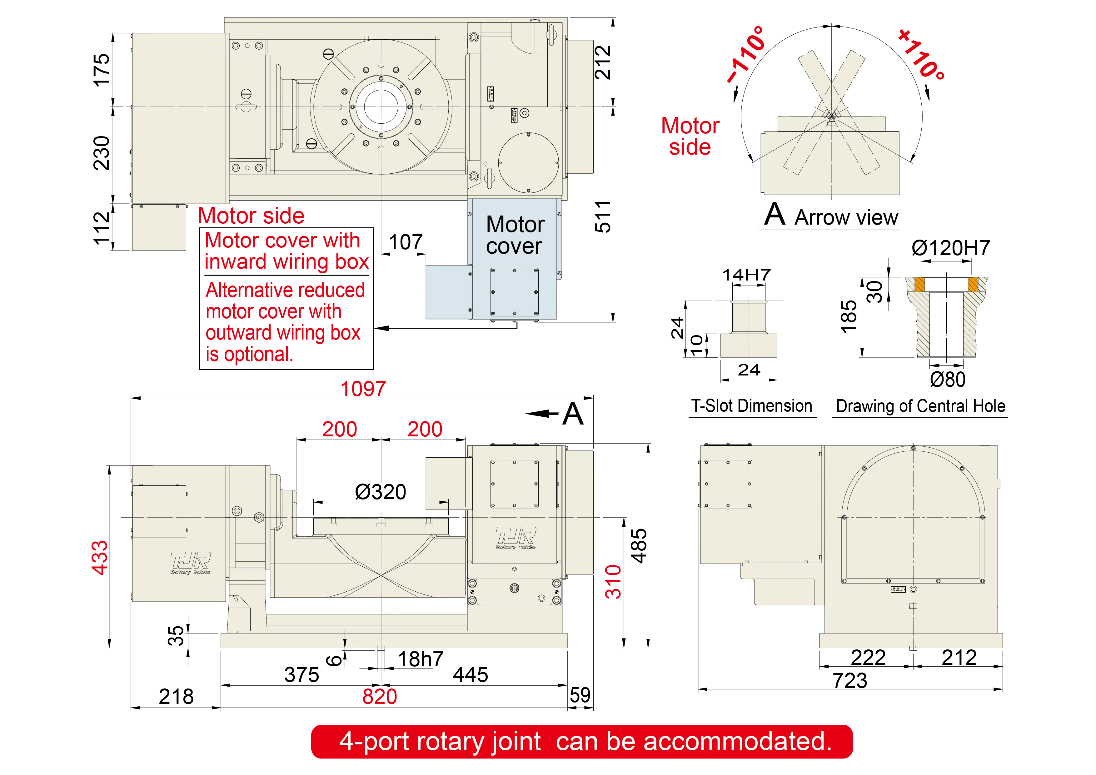 FHR-320C - Product Dimension dimensions