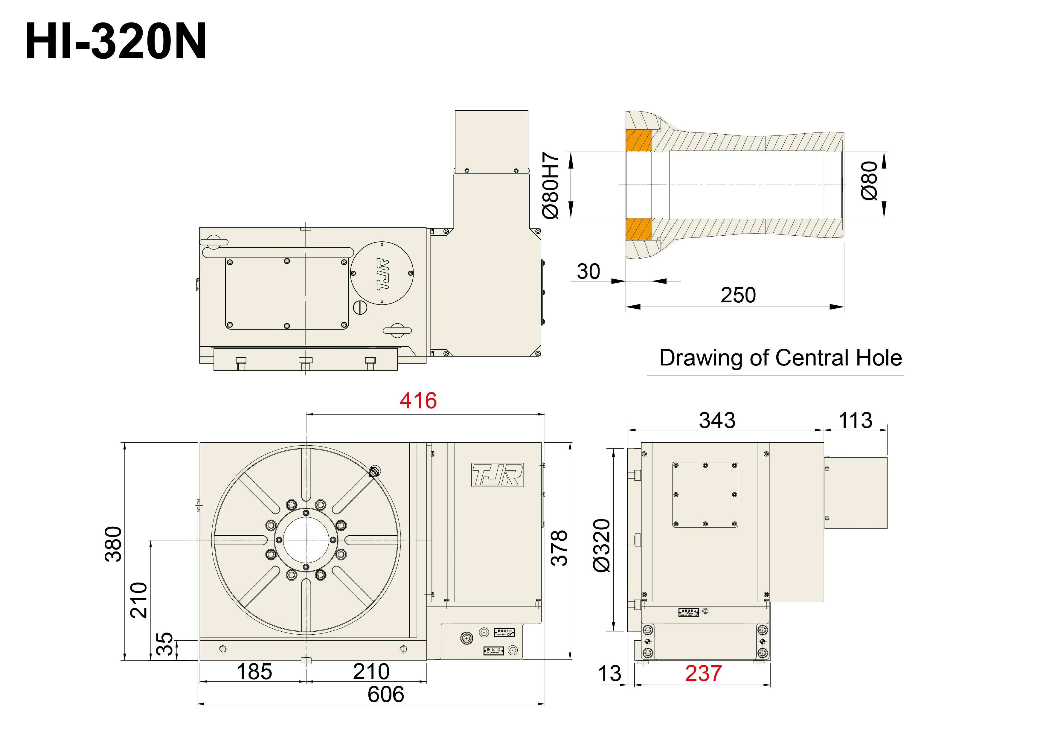 HI-320N - Product Dimension dimensions