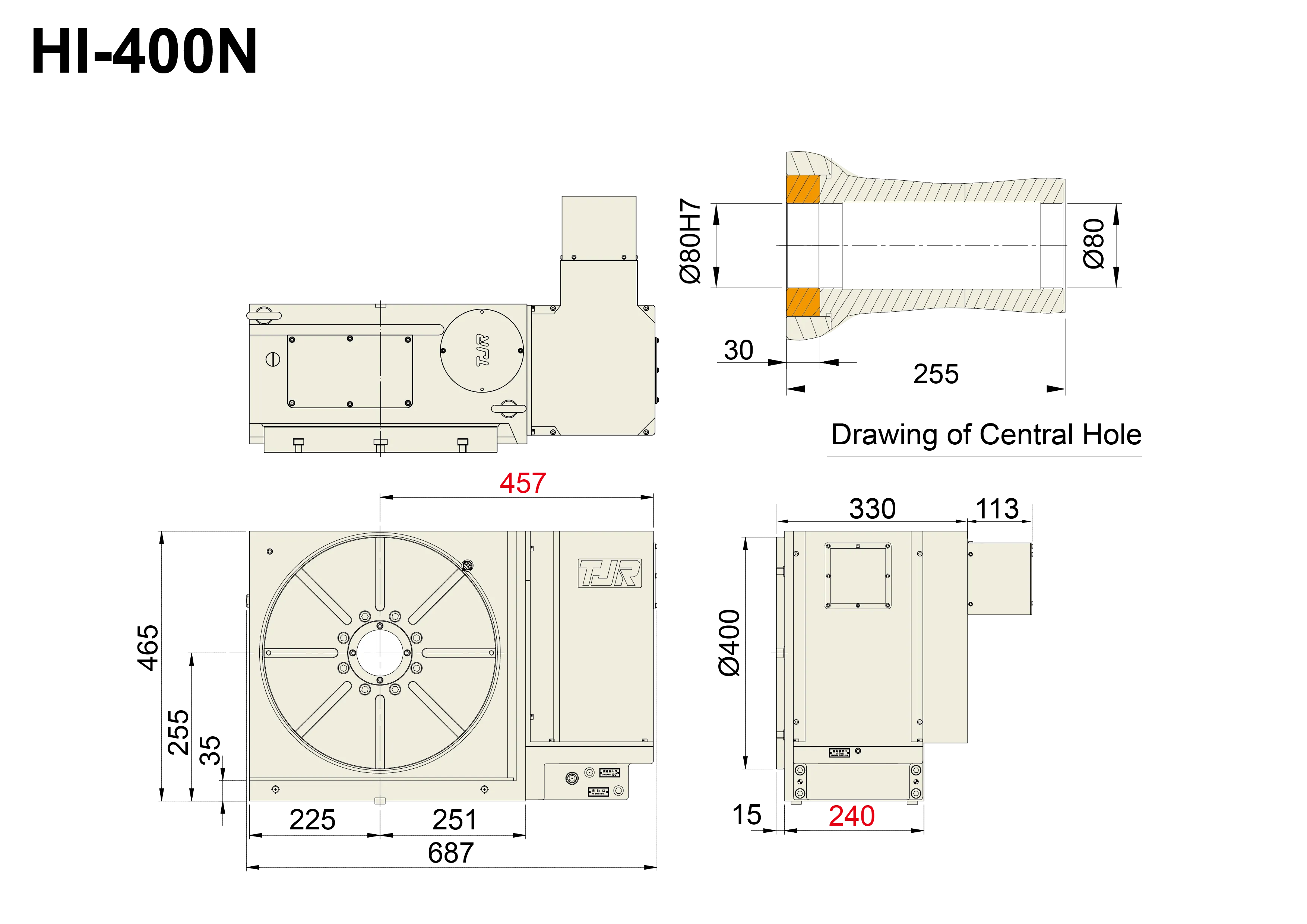 HI-400N - Product Dimension dimensions