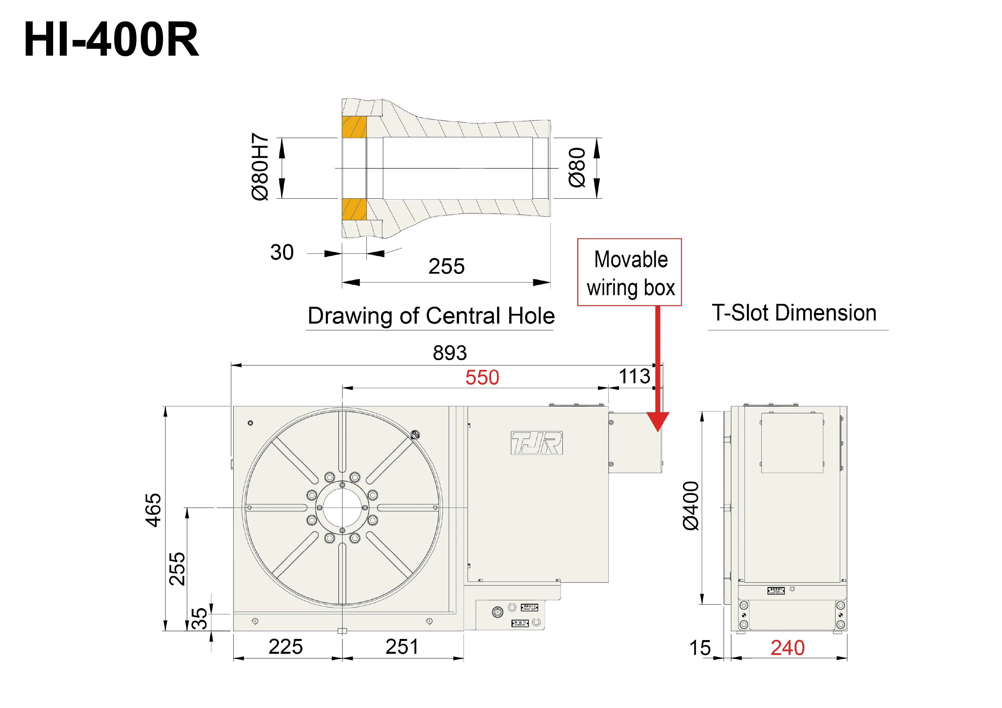 HI-400R - Product Dimension dimensions