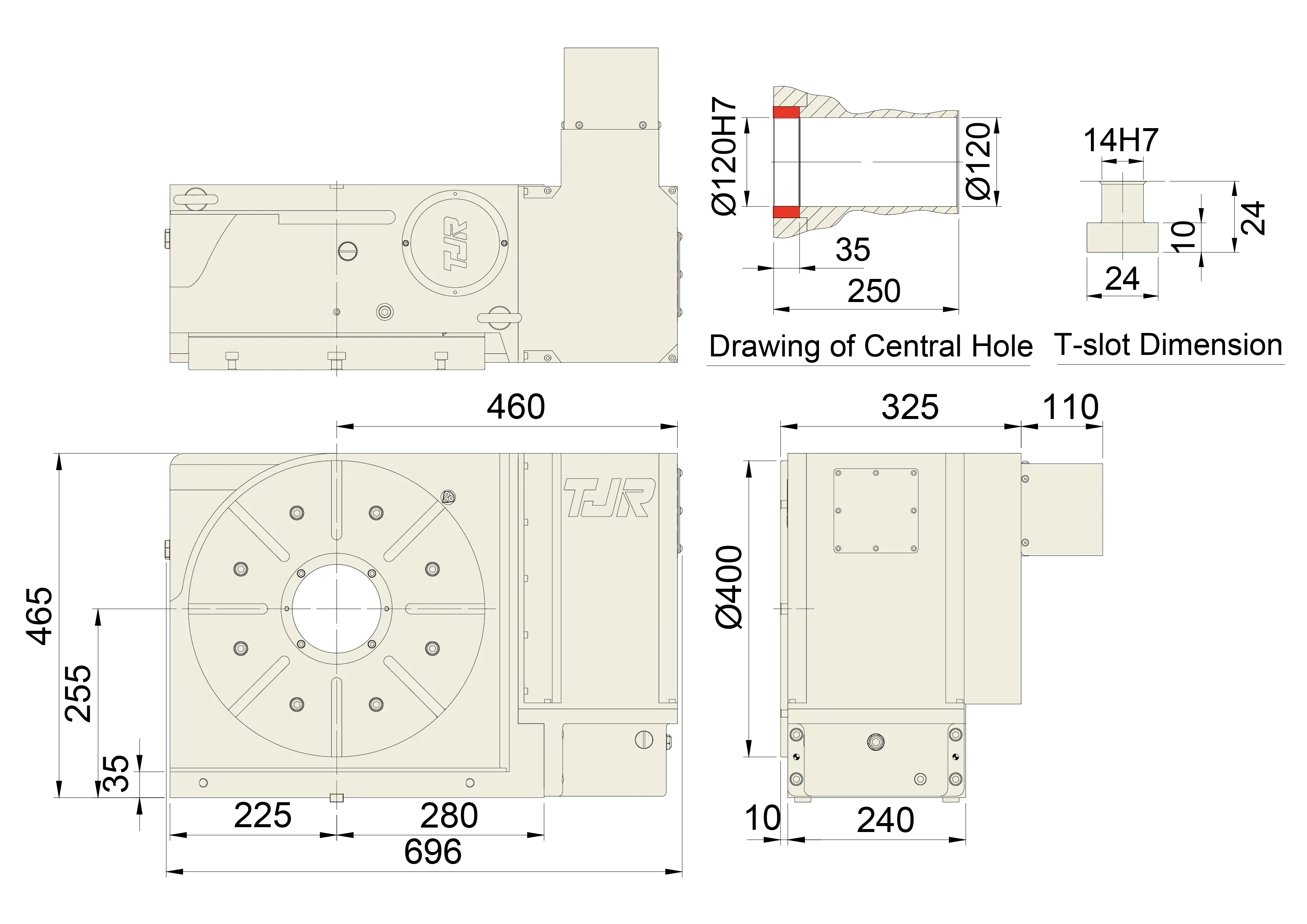 RC-400N - Product Dimension dimensions